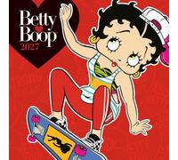 Carousel Worldwide Betty Boop - Calendario de pared cuadrado 2027, calendario de 12 meses, obra de arte clásica de dibujos animados