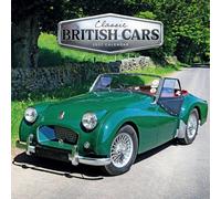 Carousel Worldwide - Calendario de pared cuadrado de coches británicos clásicos 2027, calendario de 12 meses, fotografía de coche vintage