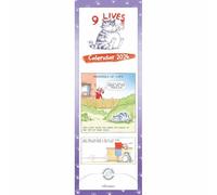 Carousel Worldwide, Calendario de pared delgado 9 Lives 2026