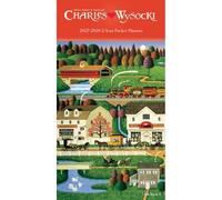 Carousel Worldwide Charles Wysocki Americana 2027-2028 - Planificador mensual de 2 años con obras de arte clásicas americanas, organizador compacto, 3.7 x 6.6 pulgadas
