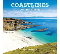 Carousel Worldwide Coastlines of Britain - Calendario de pared cuadrado 2027, calendario de 12 meses, fotografía costera dramática