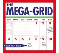 Carousel Worldwide, Mega Grid - Calendario de pared cuadrado 2026