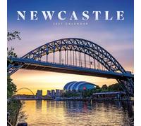 Carousel Worldwide Newcastle - Calendario de pared cuadrado 2027, calendario de 12 meses, fotografía icónica de la ciudad