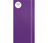Carousel Worldwide, Sunday Start - Agenda delgada de lujo para 2026, color morado