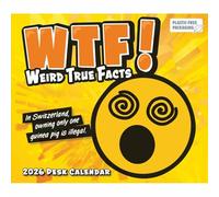 Carousel Worldwide, WTF: Weird True Facts 2026 - Calendario de escritorio con caballete
