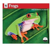 Carousel Worldwide WWF Frogs - Calendario de pared grande 2027, calendario de 16 meses, fotografía vibrante de anfibios, calendario de pared mensual, 14 x 12 pulgadas, regalo