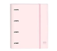 Safta Carpeta con recambio 4 anillas 35 mm A4 Coral