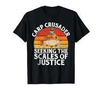 Carp Crusader Buscando la balanza de la Justicia Pesca de la Carpa Camiseta