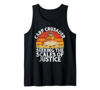 Carp Crusader Buscando la balanza de la Justicia Pesca de la Carpa Camiseta sin Mangas