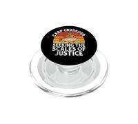Carp Crusader Buscando la balanza de la Justicia Pesca de la Carpa PopSockets PopGrip para MagSafe