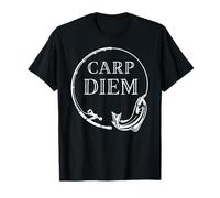 Carp Diem Seize the Carp Funny Fishing Carpe Diem Juego de palabras Camiseta
