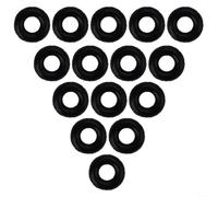 Carp Fishing Rig Rings Silicone 5 Sizes para durable Carp Fishing(3#) | Five size options, OD 5.1-9mm, fits various worms, para durable construction, black color