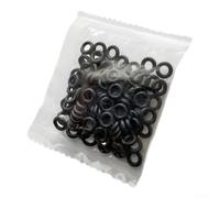 Carp Fishing Rig Rings Silicone 5 Sizes para durable Carp Fishing(4#) | Five size options, OD 5.1-9mm, fits various worms, para durable construction, black color