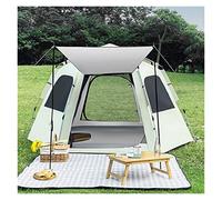 carpa al aire libre Acampar al Aire Libre Carpa para 5-8 Personas Apertura Automática de Velocidad Portátil Plegable Impermeable Protector Solar Familia Gran Espacio Carpa para Playa (Color : 3-4 Person Set B) (5 8 Person Mat)