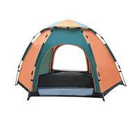 Carpa, Carpas al Aire Libre hexagonales para 3-4 Personas, Carpa Impermeable de Domo, Estabilidad Fuerte, antimosquito, Adecuado para Acampar al Aire Libre y montañismo (Verde), Aqiong