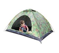 Carpa de Camuflaje, campaña de Domo de 2 Personas Impermeable con tragaluz de Malla, Puerta de Malla y Bolsa de Transporte para Acampar Caminata