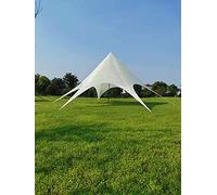 Carpa de Estrella para Eventos XL I Carpa de Araña de Tejido I Carpa de Camping con Revestimiento de PU I Carpa para Eventos 40m² I Color:, Color:Crema