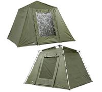 Carpa de pesca Lucx® Marder Bivvy + Winterskin para 1, 2 o 3 personas, manta para carpas + funda de pesca para 1, 2 o 3 personas, tienda de campaña de 10.000 mm