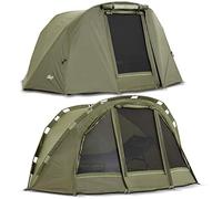 Carpa de pesca Lucx® Puma Bivvy + de piel de invierno que incluye funda para carpa, cúpula de piel de carpa + carpa envolvente para 2 personas, columna de agua de 10.000 mm
