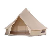 Carpa familiar de lona Carpas con campana Yurta Piso extraíble cremallera for acampar Camión Automóvil Acampar, algodón lujo, Transpirable y resistente al viento, tipi for acampada 2 a 14 personas