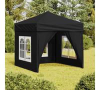 Carpa for Fiestas de Acero recubierta Plata Oxford 210D | Varios tamaños multicolores for reuniones al aire libre: refugio portátil(Black,2 x 2 m)