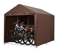 Carpa Garaje Para Bicicletas Impermeable 420d Para 3 Bicicletas | Robusto Refugio Para Bicicletas De Exterior Con Techo Triangular. Protección Impermeable Para Jardín y Almacenamiento