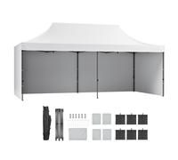 VEVOR Carpa Gazebo Emergente 304,8x609,6cm Carpa para Cenador Impermeable de Paredes Laterales Extraíbles Resistente a los Rayos UV con Bolsa con Ruedas para Exteriores, Jardín, Fiesta, Camping, Patio