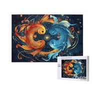 Carpa Koi Puzzle 2000 Piezas Adultos, 99x70cm Gran Formato Puzzle Fantasía Patrón Diseño, Jigsaw Adultos DIY Artesanía con Embalaje de Caja de Regalo, Home Room Wall Decor, Regalo Mujer, Model1308