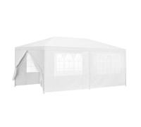 Carpa pabellón para jardín wedau metal 600 x 300 x 255 cm blanco [casa.pro]