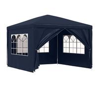 vidaXL Carpa Celebraciones 3x3 m Azul Toldo Marquesina Cenador Tienda Cubierta