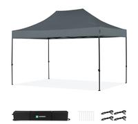 Carpa para fiestas 3 × 4,5 m - Carpa Premium Easy-Up | Gris