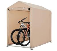 Carpa Para Guardar Bicicletas Al Aire Libre, Impermeable, 420d, Para 1 o 2 Bicicletas. Estructura De Acero Resistente, Protección UV, Techo Triangular, Fácil Montaje. Ideal Para Jardín, Patio o Terraz