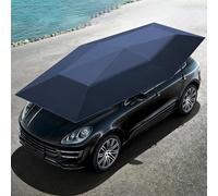 Carpa Paraguas para Automóvil Completamente Automática, Sombrilla Plegable Portátil para Cochera, Aislamiento Térmico Exterior, Protección Solar en el Techo con Control Remoto Blue-5.2*2.3m