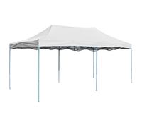 Carpa plegable profesional acero blanco 3x6 m