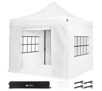 Carpa Pop-Up para fiestas - 3x3 m | Set incl. Paredes Laterales - Blanco