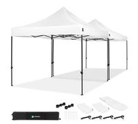 Carpa Pop-Up para fiestas - 6x3 m | Set con 2x Carpas y 1x Kit de Conexión - Blanco
