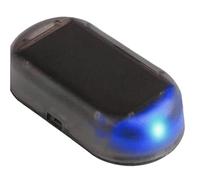 Carpa Solar De Automóvil Alarma De Alarma Simulada Advertencia Antirrobo USB Led Leche De Seguridad De Seguridad Falsa Lámpara Falsa