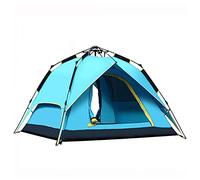 Carpa, Tiendas de Carpas de Domo emergentes para 2 a 4 Personas, Abertura automática de Dos Capas, Carpas de Campamento Impermeables con Porche para Caminar Carpa al Aire Libre, Azul, Ancho 2.15m