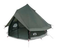 Carpa Tipi con Techo Verde 700 x 700 x 395 cm Poliéster y Acero