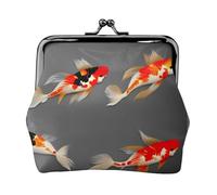Carpa tradicional koi con impresión de manchas pequeñas kit de viaje, bolsa compacta para aventuras de camping y viajes de pesca, Negro -, Talla única, Art Deco