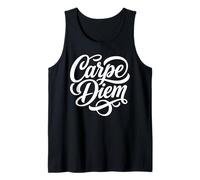 Carpe Diem Sieze el día Frase Latina Camiseta sin Mangas