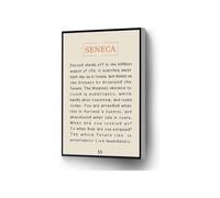 Carpe Diem Stoic Quote Canvas, Live for the Present Moment Art for Living Room or Study(Framed,12x18inch(30x45cm))