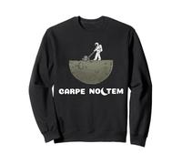 Carpe Noctem - Seize The Night Owl Moon Astronauta Gift Latin Sudadera