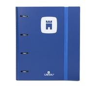 Carpebloc Casterli Polyfoam 4 Anilla C/Goma+Rec 100h+Separador (Azul Oscuro, Polyfoam 4 anillas)