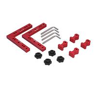 Carpenter Clamping Tool Right Angle Clip Durable Aluminum Alloy Woodworking Fixture 90 Degree Positioning Panel for Woodworking Projects 160x160mm