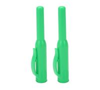 Carpenter Pencil Cover 2Pcs | Long Nose Deep Hole Woodworking Marker Sheath with Clip | Debris & Oxidation Protection for Carpenter Pencils/Tools/Workshop (Green)