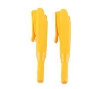 Carpenter Pencil Cover 2Pcs | Long Nose Deep Hole Woodworking Marker Sheath with Clip | Debris & Oxidation Protection for Carpenter Pencils/Tools/Workshop (Yellow)