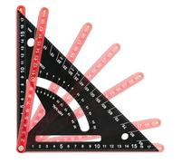 Carpenter Square, Aluminio Alloy Woodworking Combination Triangle Ruler, Precision Framing Tool for Construction Layout Home Improvement Renovation Projects and Carpentry Hobbies 196 x 196 mm