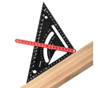 Carpenter Square, Aluminum Alloy Woodworking Triangle Ruler, Framing Combination Tool, Perfect For Construction, Home Renovation, Projects, Layout Marking, Measuring, Crafting, 7.72x7.72 In