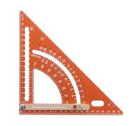 Carpenter Square Ruler, Aluminio Alloy Adjustable Carpentry Triangle, 12 pulgadas Construcción, Silver Layout Tool with Locking Nut, Measuring Accessory with Etched Scale, Professionals Needs